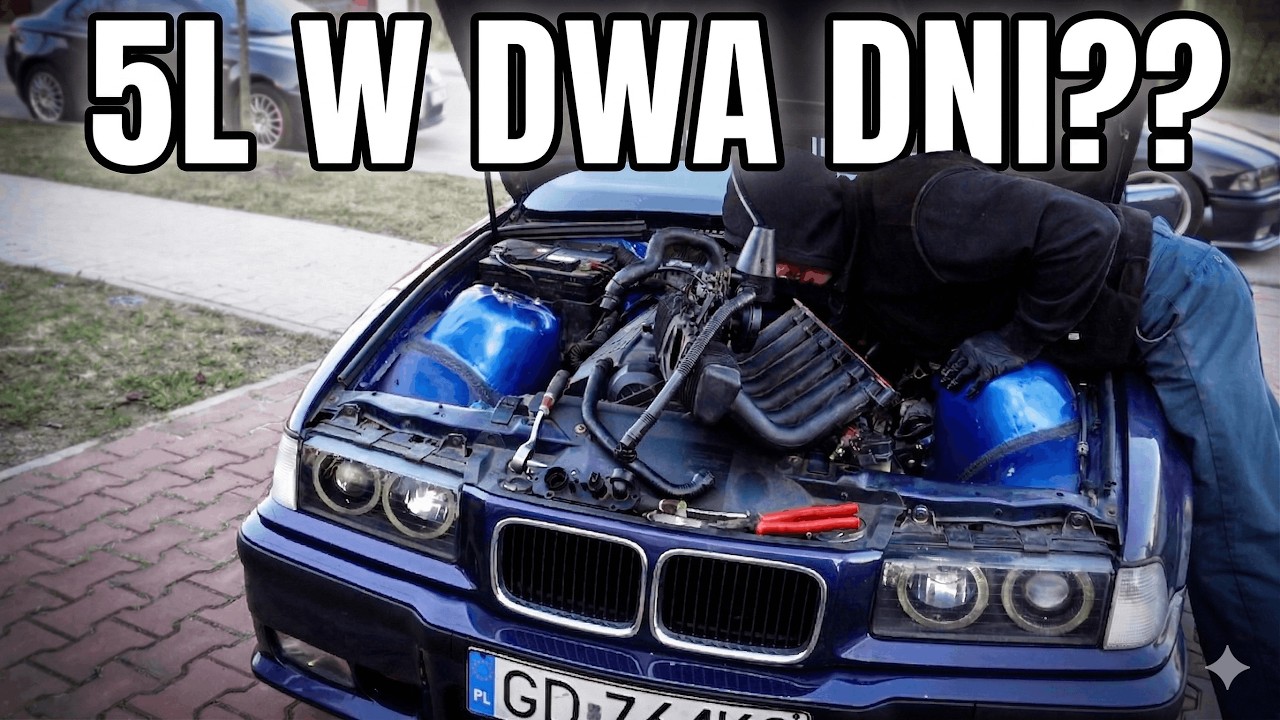 Nowe E36 coupe PALI więcej OLEJU niż benzyny