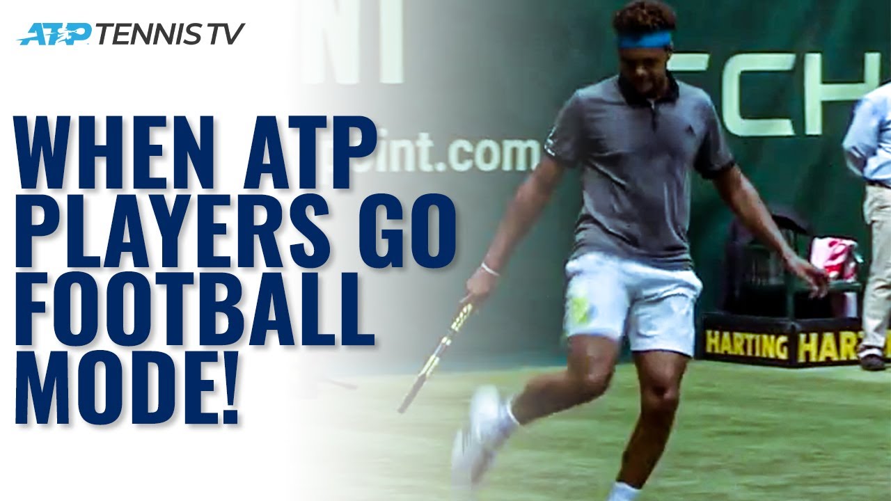 When Tennis Players Show Off Their Football Skills! 🎾 x ⚽️