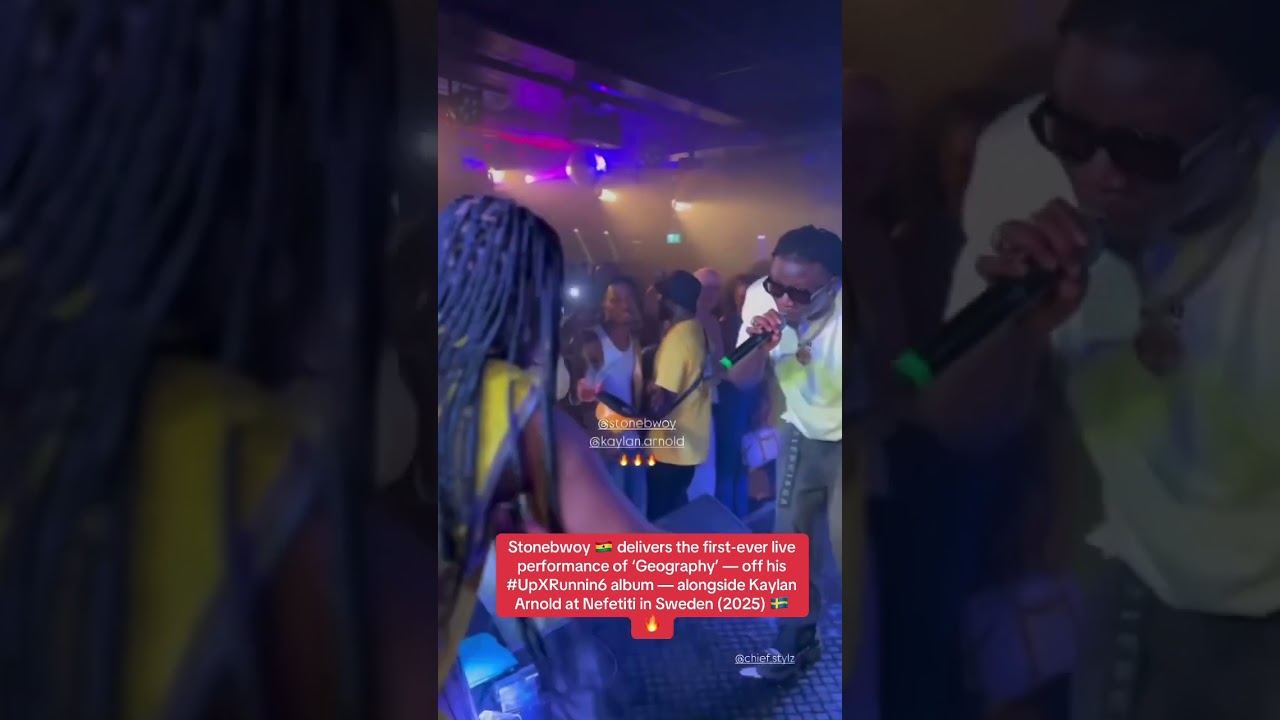 STONEBUOY performs &ldquo;Geography&rdquo; to fans in Sweden 🇸🇪 #ghanaentertainment #stonebwoy #ghcelebs