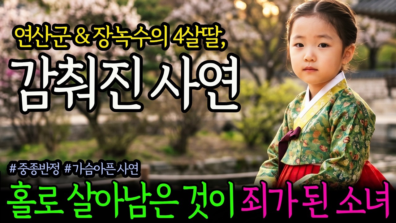 폐주 연산군, 요녀 장녹수 유일한 생존자 4살 소녀의 삶은 어떠했을까. | 중종반정 | 실록 | 야사