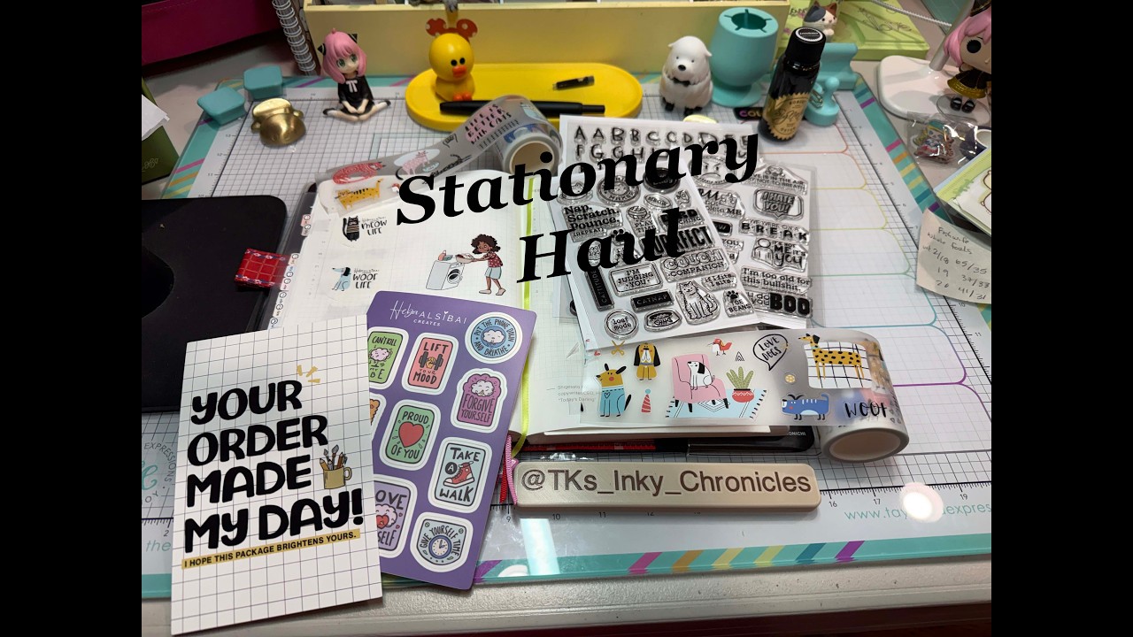 Stationery Haul Unboxing | Heba Alsibai Creates | PET Tapes | Stamps