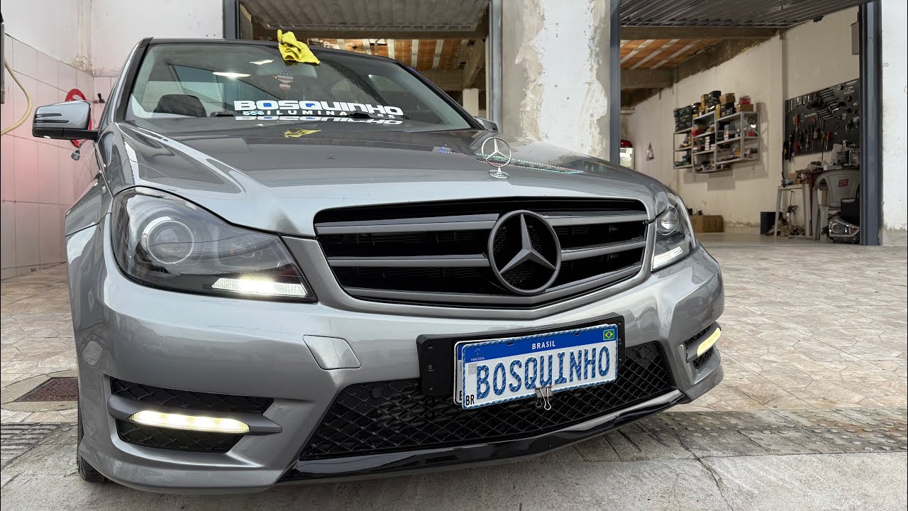 Farol de led Mercedes C180  #Bosquinho_iluminacoes