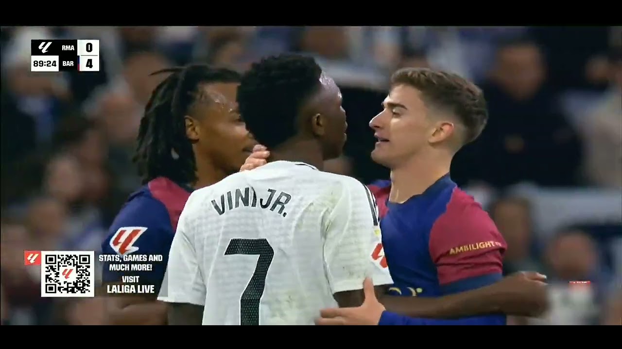 Gavi fight with Vinicius Jr