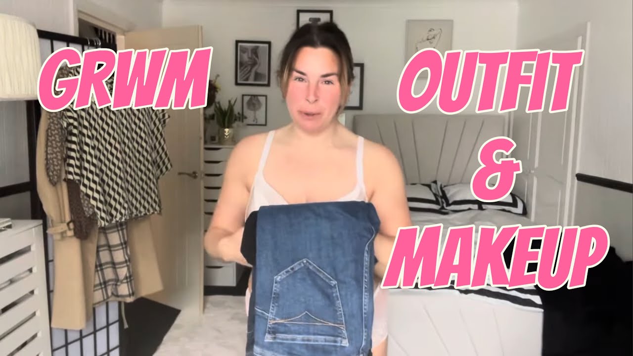 GRWM - Smart Casual Outfit & Wearable Makeup 🖤