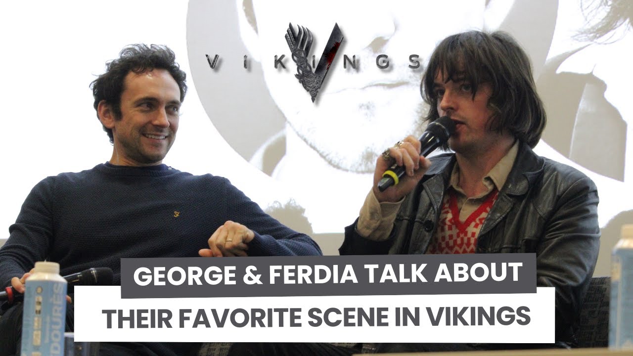 George Blagden & Ferdia Walsh-Peelo talk about their favorite scene in Vikings & their characters
