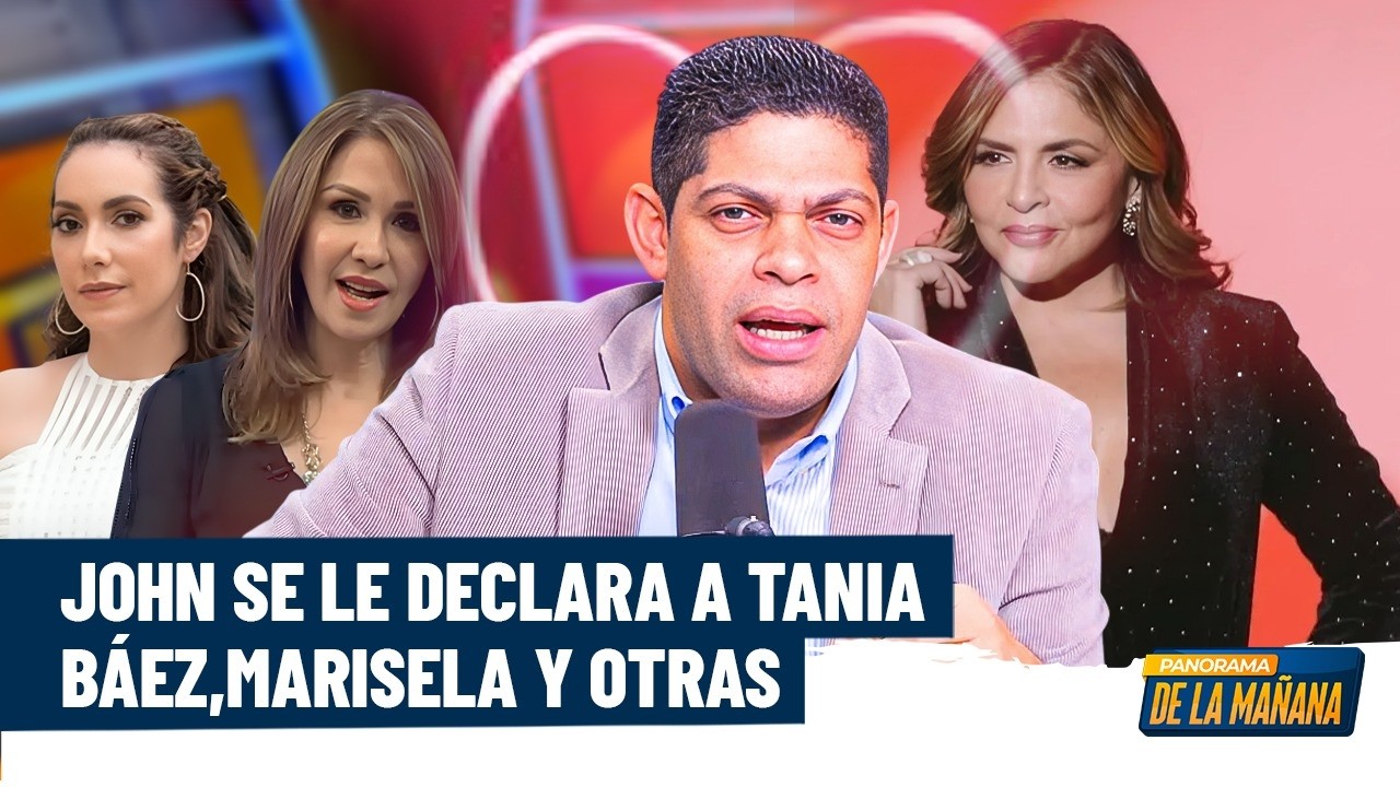 John García se le declara a Tania Báez, Marisela Álvarez y otras comunicadoras