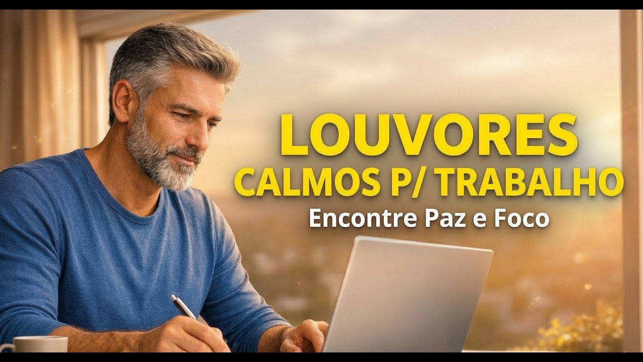 Louvores Calmos para Trabalhar e Estudar | Ambiente de Paz, Foco e Presença de Deus