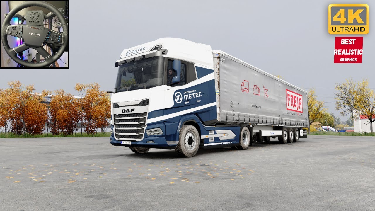 ETS2 Mods DAF XG  MX-13 Sound Realistic Driving Snowymoon Ultra Graphics Reshade