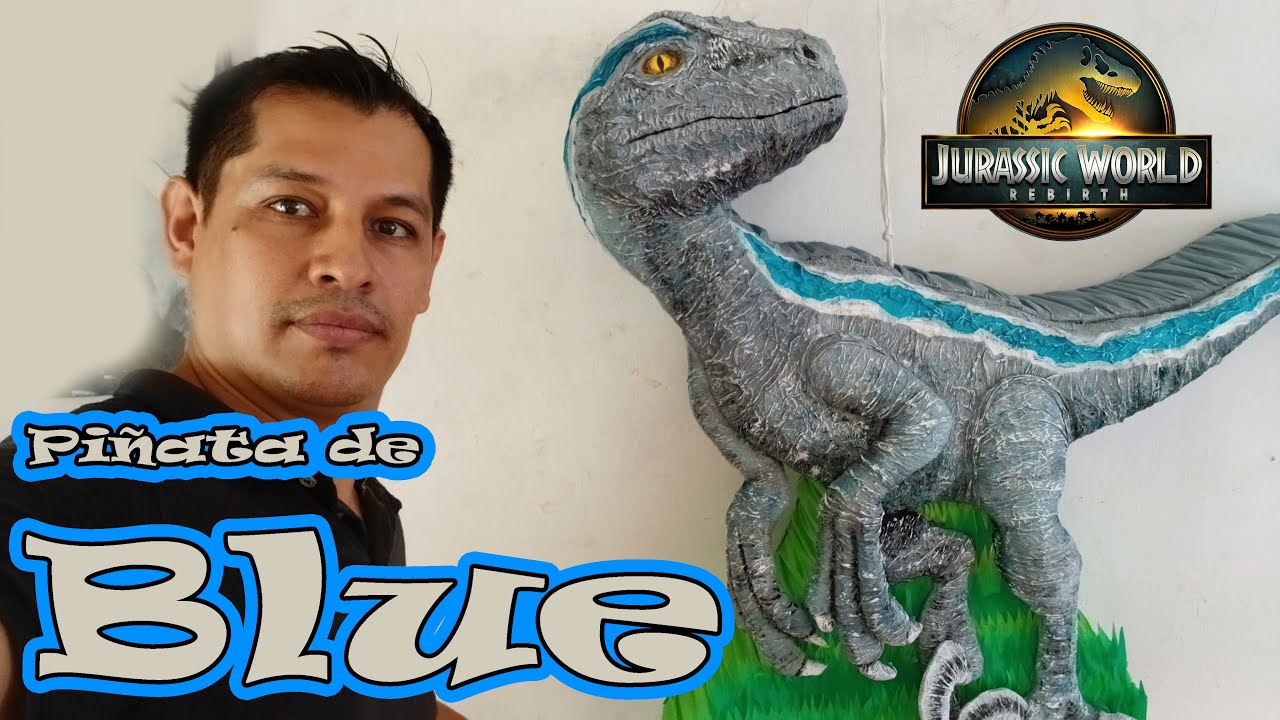Piñata de Velocirraptor (Blue)
