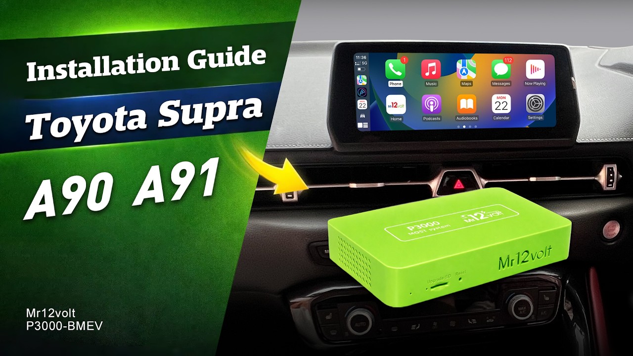 Toyota Supra A90 Wireless CarPlay & Android Auto Upgrade & Installation Manual
