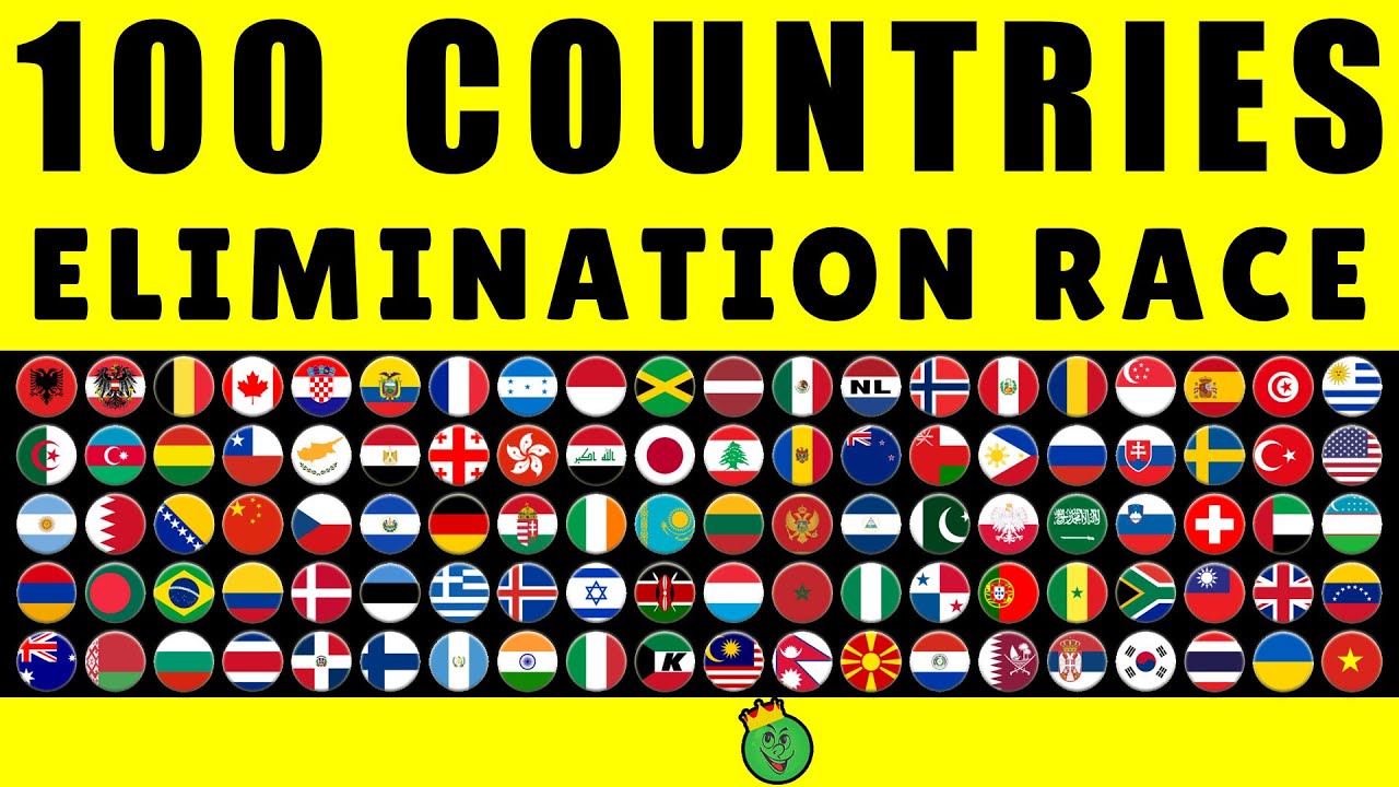 100 Countries Elimination Marble Race