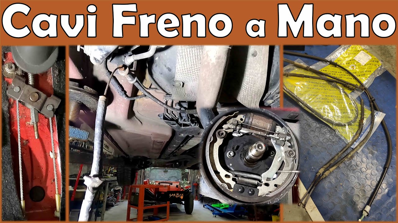Una Ruota Frenata, l'Altra No FIAT PANDA 169 - Sostituzione CAVI FRENO A MANO LACERATI