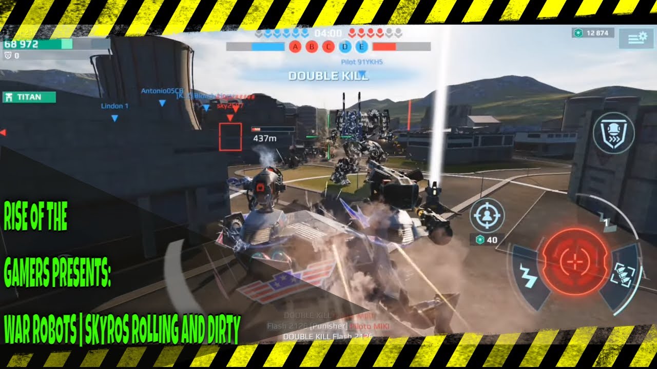 War Robots | Skyros rolling and ride in dirty  #warrobots #warrobotsgameplay #warrobotsskyros
