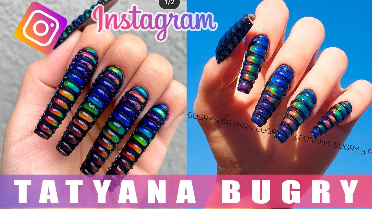 Instagram Inspired Nails | Ballerina/Coffin Nail Shape | Testing Thermal Paint, Russian/Efile Mani