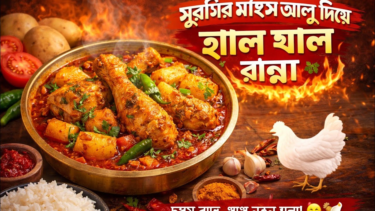 #“একবার দেখলেই খেতে মন চাইবে—আলু দিয়ে মুরগির মাংস!”