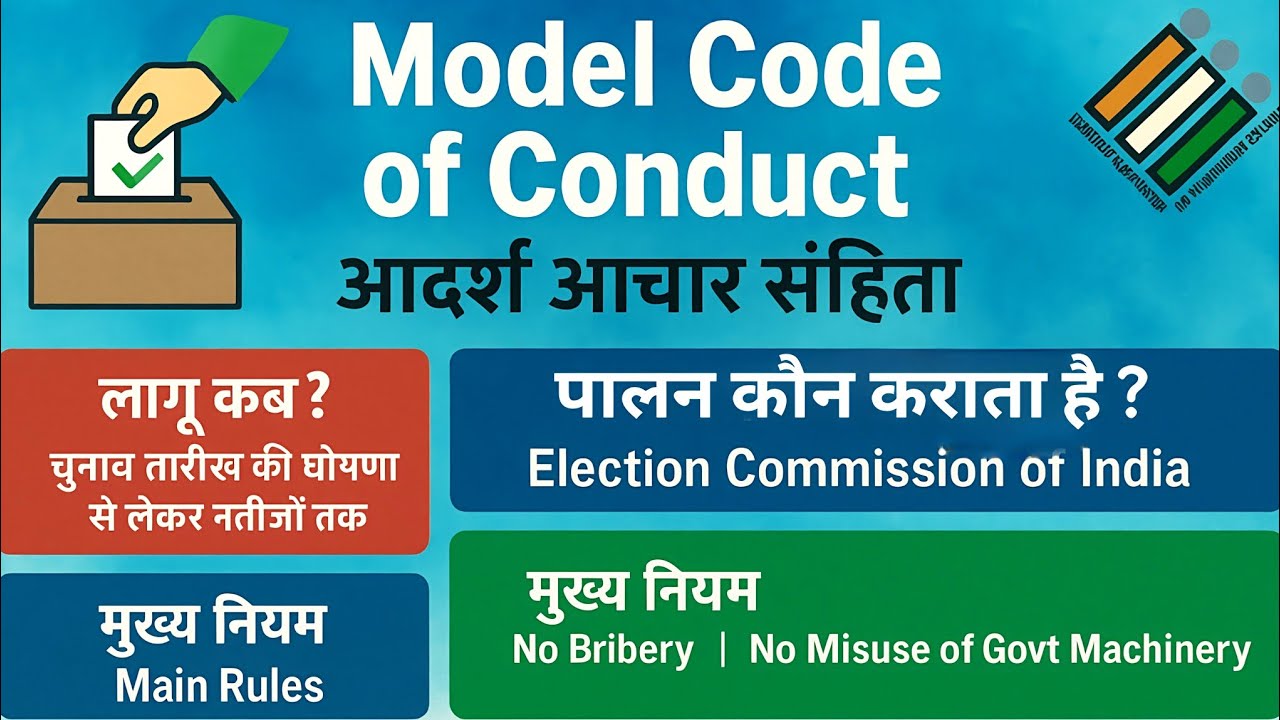 आचार संहिता क्या है? | Model Code of Conduct Explained in Hindi | Election Rules by EC