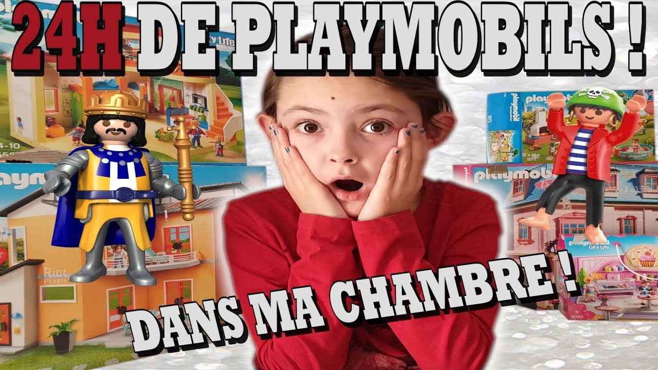 24H DANS MA CHAMBRE AVEC MES PLAYMOBILS !!! (CHALLENGE)