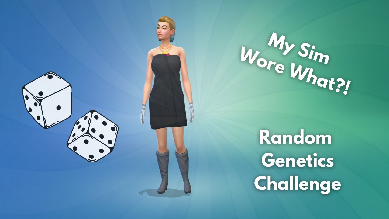 My First Gaming Video And I'm Attempting The Random Genetics Challenge | Sims 4 CAS Challenge