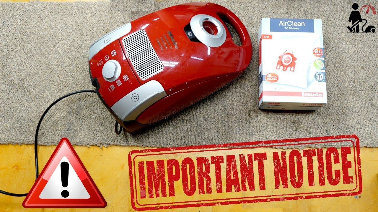Use Only Genuine Miele Vacuum Cleaner Bags!