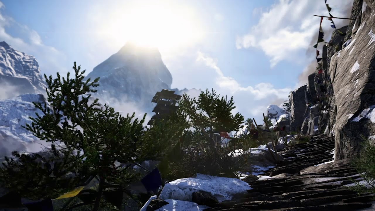 Far Cry 4 - Mountain Path Ambiance (music, flags, wind)