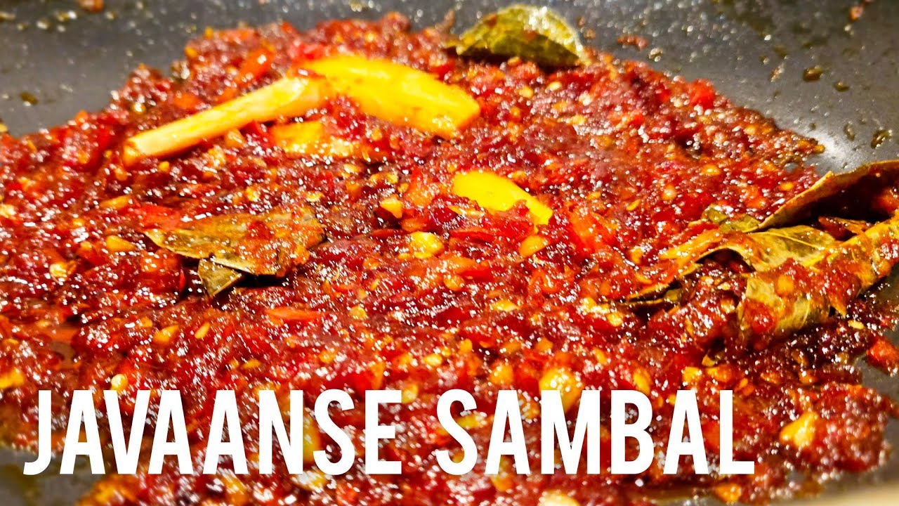 Javaanse Sambal Nasi Bami sambal badjak Indische|How to make hot pepper sauce
