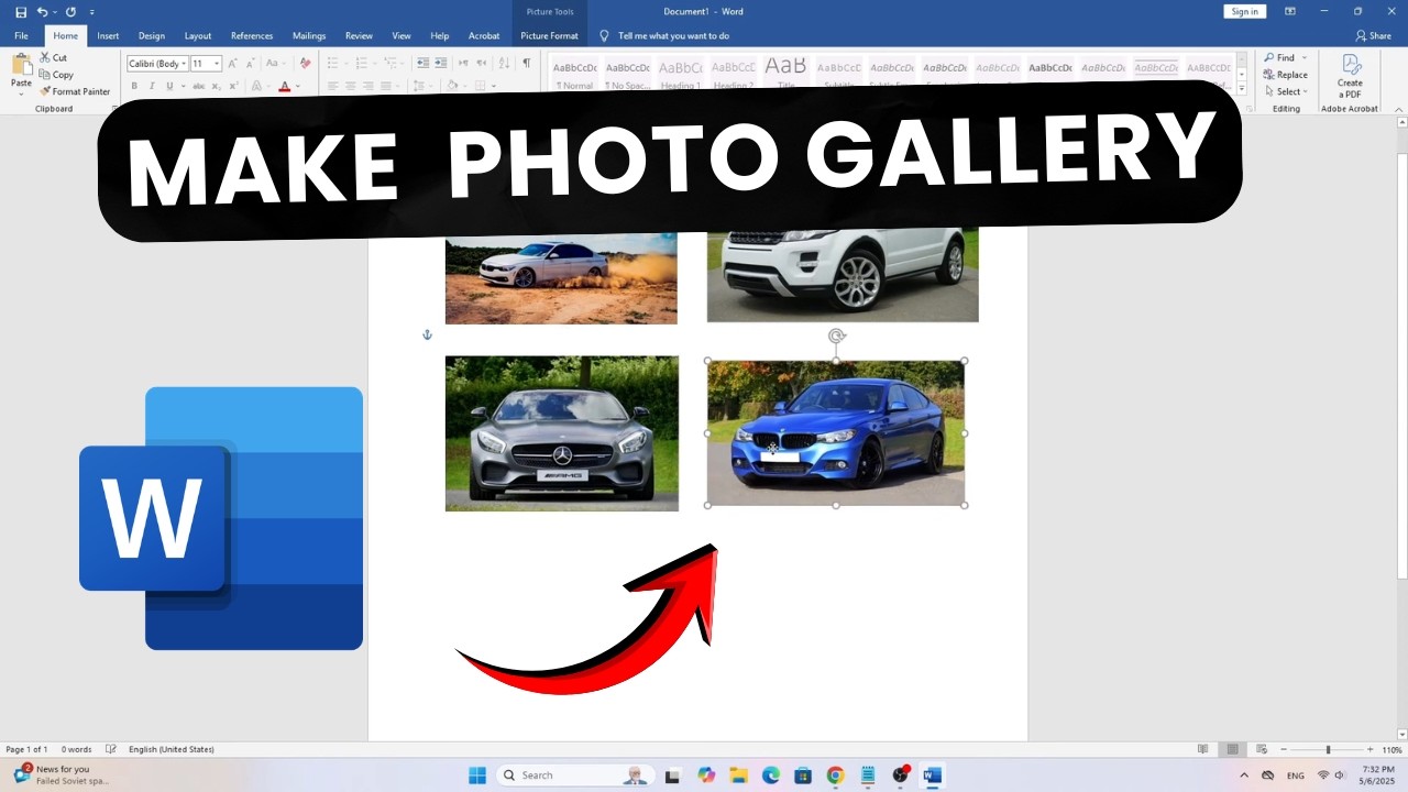 Как создать фотогалерею в MS Word (пошаговая инструкция)