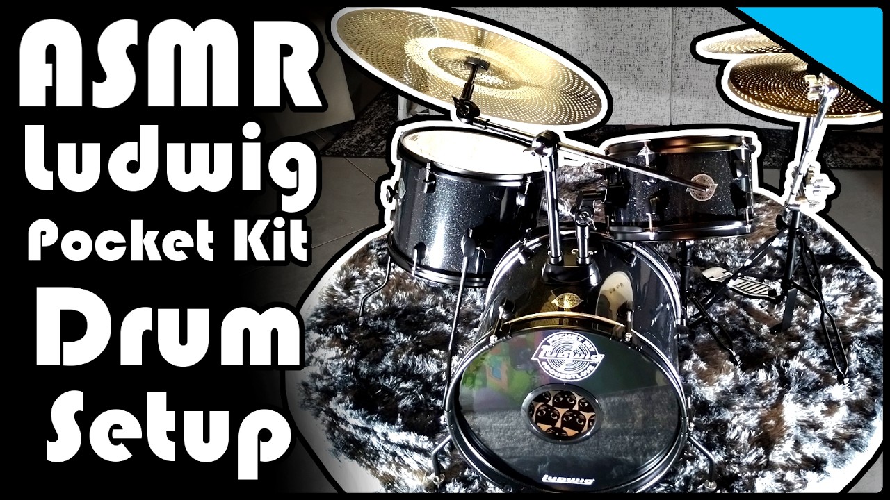 ASMR | Ludwig Pocket Kit Setup | Drum Tech POV