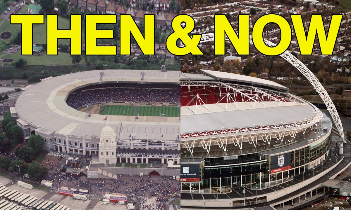 7 Famous Football Stadiums Then And Now | Can You Identify Them?