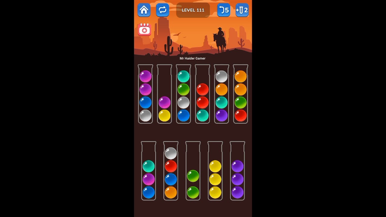 Ball sort level 110/111/112/113
