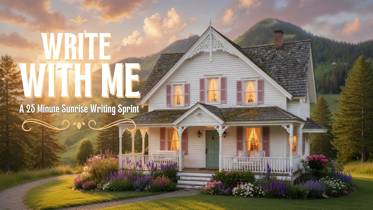 Write With Me at Sunrise Cottage - 25 Minutes of lovely music and quiet birdsong!