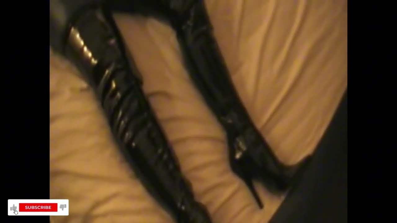 Vinyl boots and catsuit ASMR