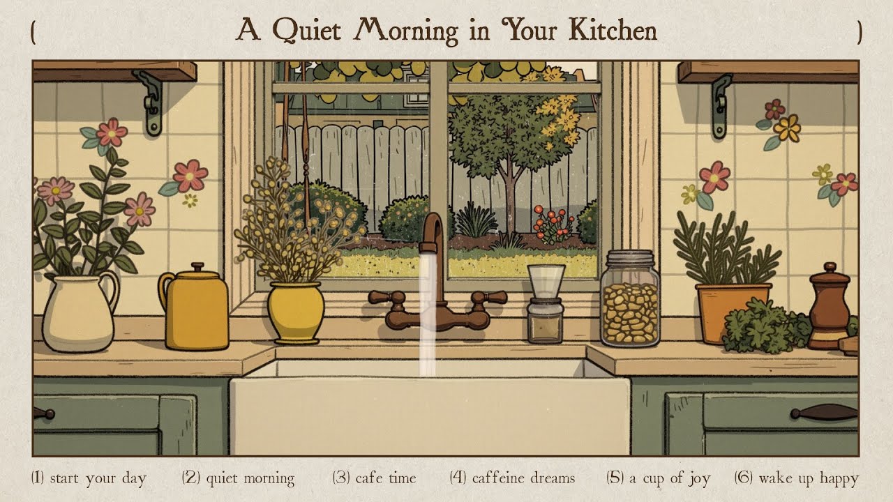 a quiet morning in your kitchen, positive jazz for a dreamday