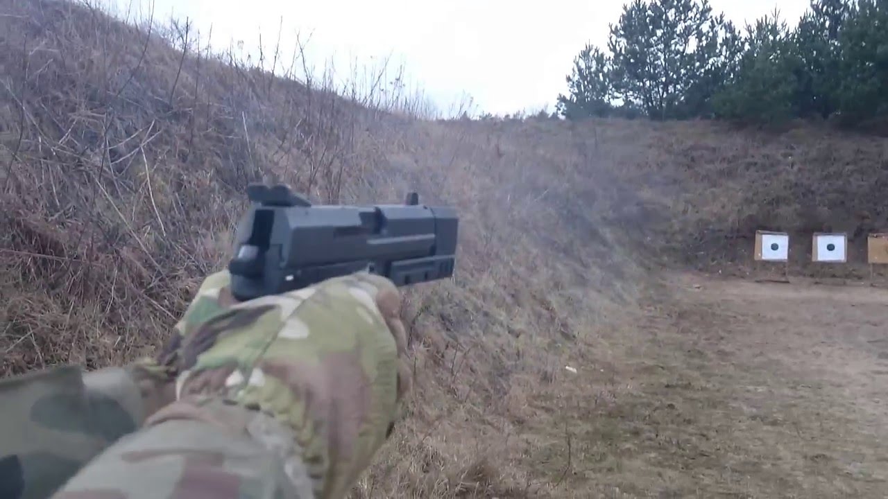 H&K USP Match 9x19 shooting