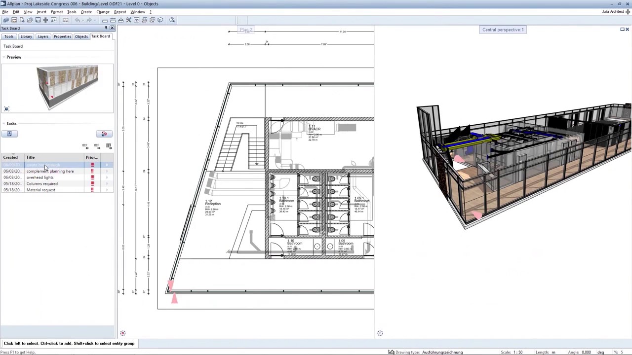 Allplan Architecture 2017 - Collision Check via bim+
