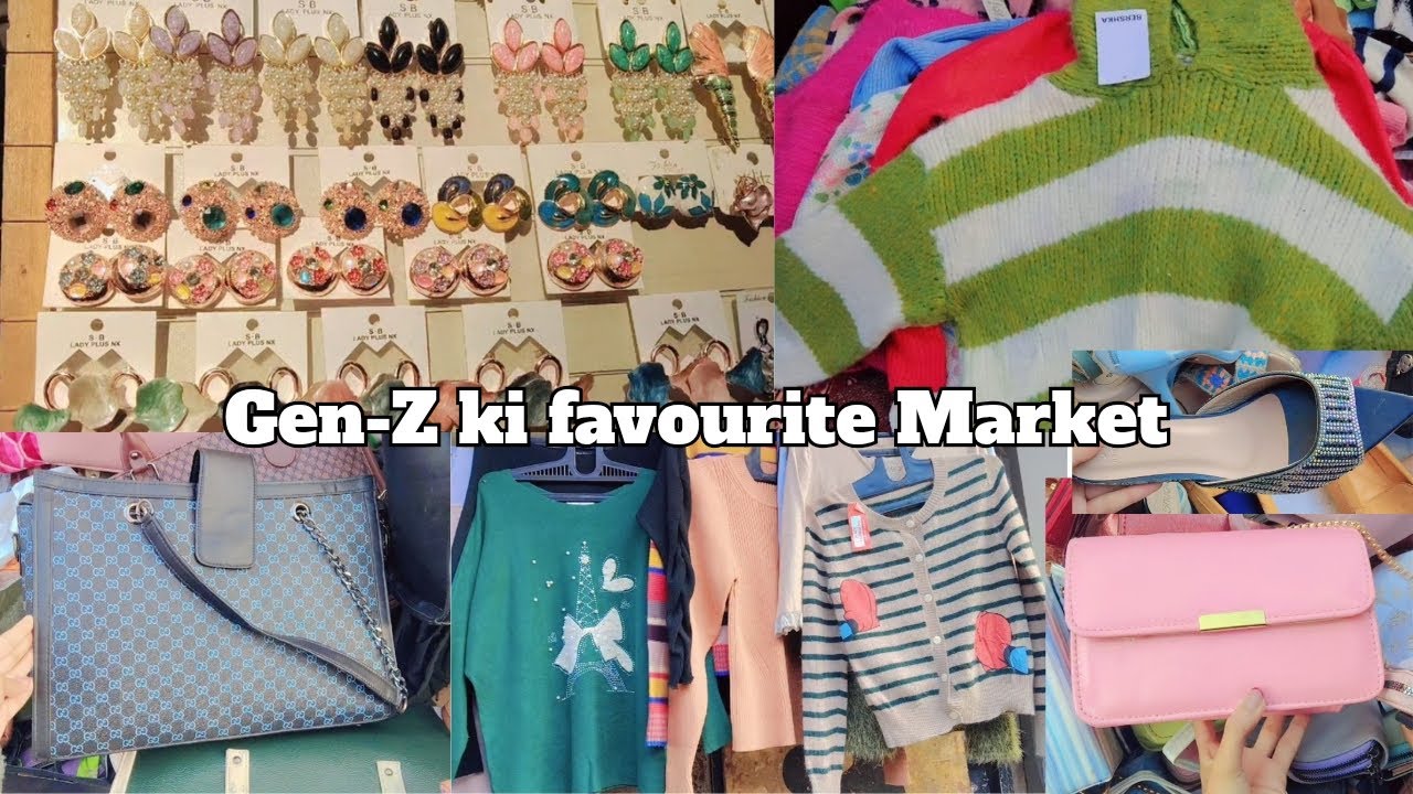 Karol bagh market mai milte hai gen-z ke favourite kapde #karolbagh #market 