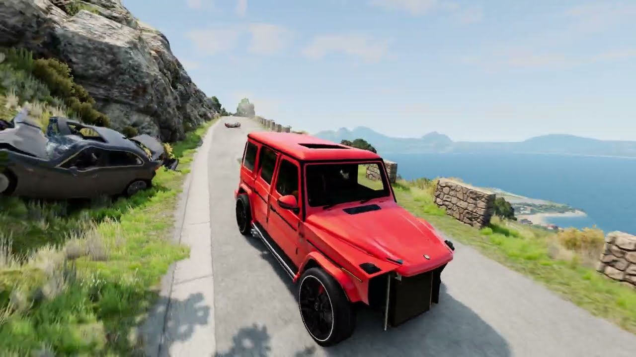 Realistic High-Speed Car Crashes in BeamNG.drive #004  Ultra Detailed Crash Compilation