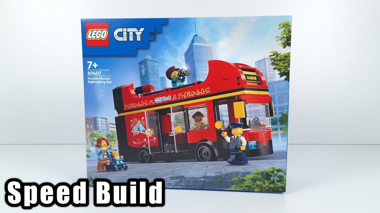 LEGO City Red Double-Decker Sightseeing Bus  - Speed Build | Set 60407