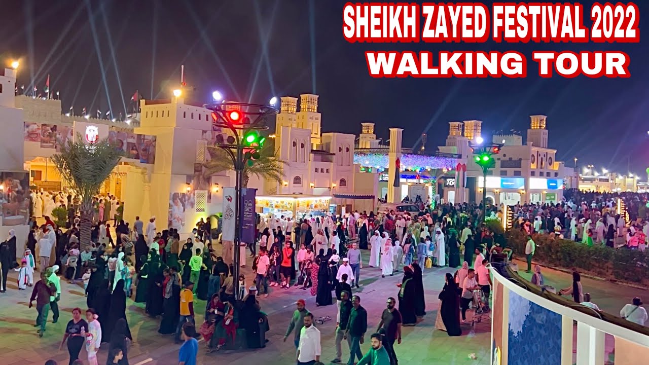 [4K] Walking Tour @ Sheikh Zayed Festival 2022 Abu Dhabi on 51st UAE National Day