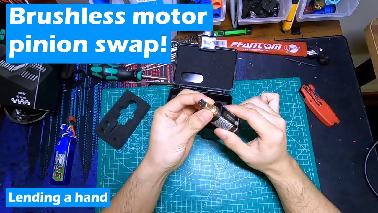 Lonex Spiral Pinion Swap onto an #Airsoft Brushless Motor