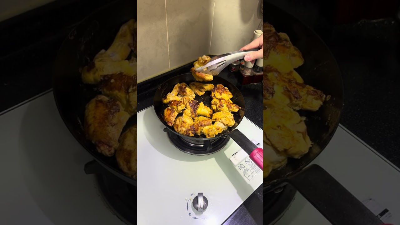 26平底鍋煎雞翅