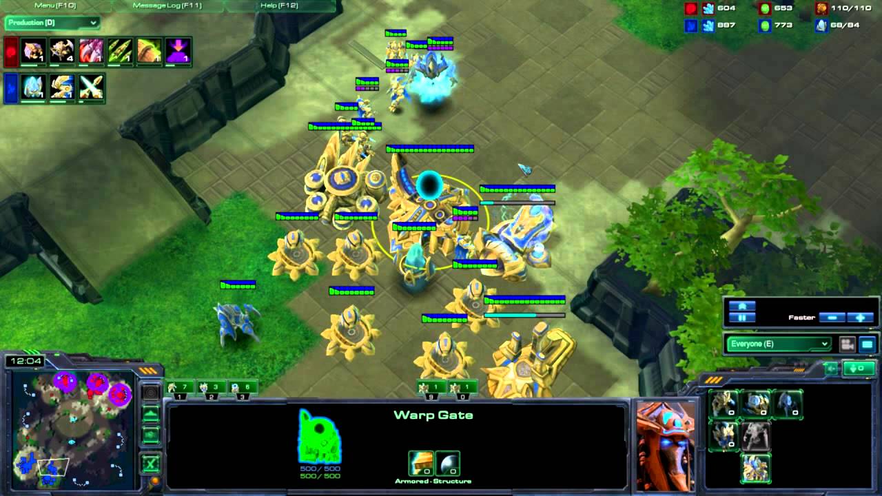 Starcraft: ZvP - Jogo na Liga.