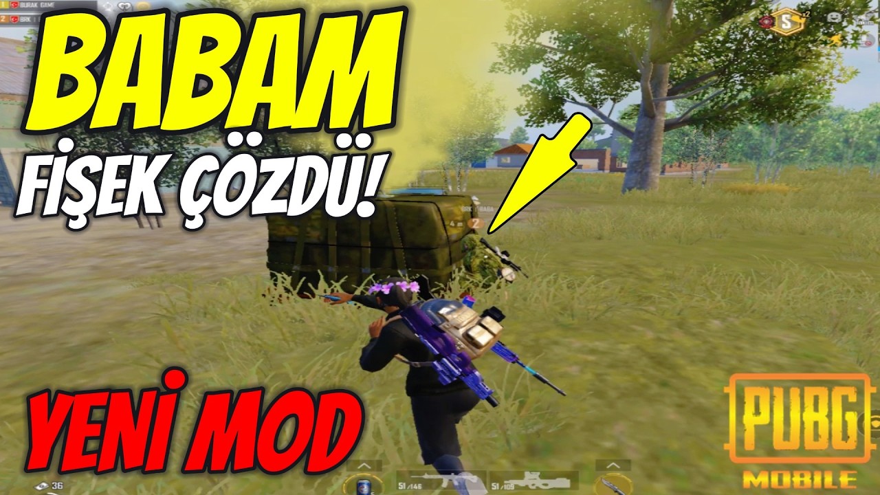 BABAM FİŞEK ÇÖZDÜ ! BURAK GAME ONE MAN SQUAD PUBG MOBİLE