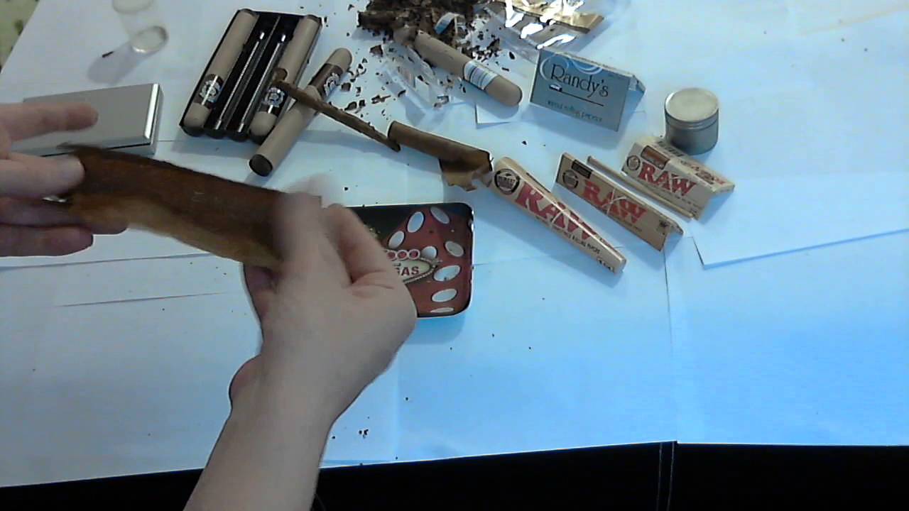 A how to on rolling a brown Garcia & Vega Rolling 101 roll like a Girl