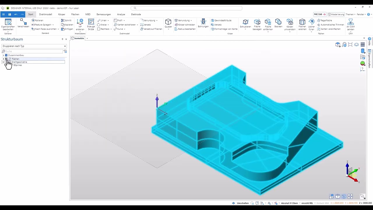 ALPHACAM DESIGNER - Mesh to Step
