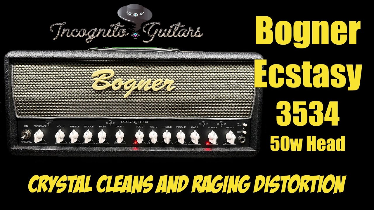 Bogner Ecstasy 3534 50w Amp Head - Crystal Cleans & RAGING DISTORTION !!!!!