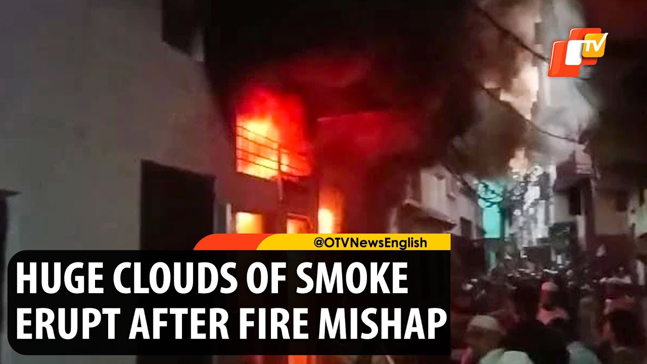 Fire Engulfs Thermocol Factory In UP’s Moradabad