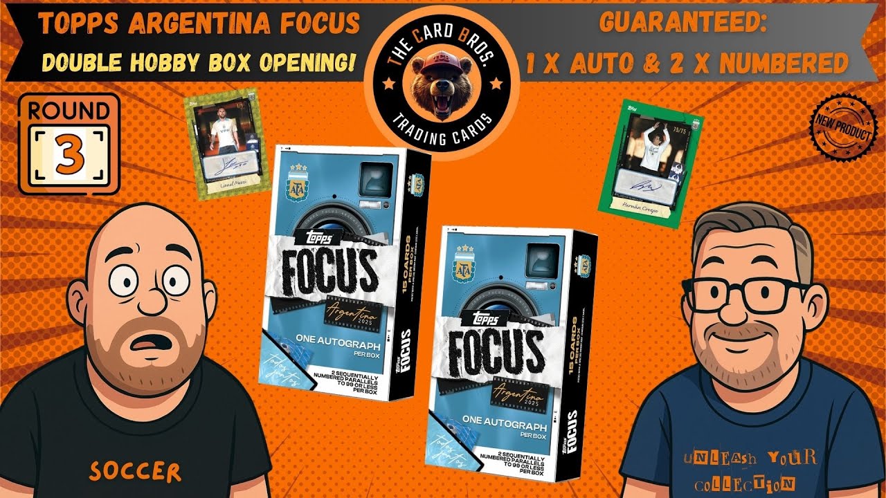 НОВИНКА — Topps Focus Аргентина 2025 — открытие двойного бокса