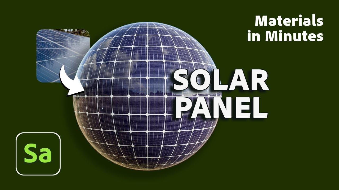 Make a Solar Panel Material in Substance 3D Sampler | Materials in Minutes #13 | Adobe Substance 3D