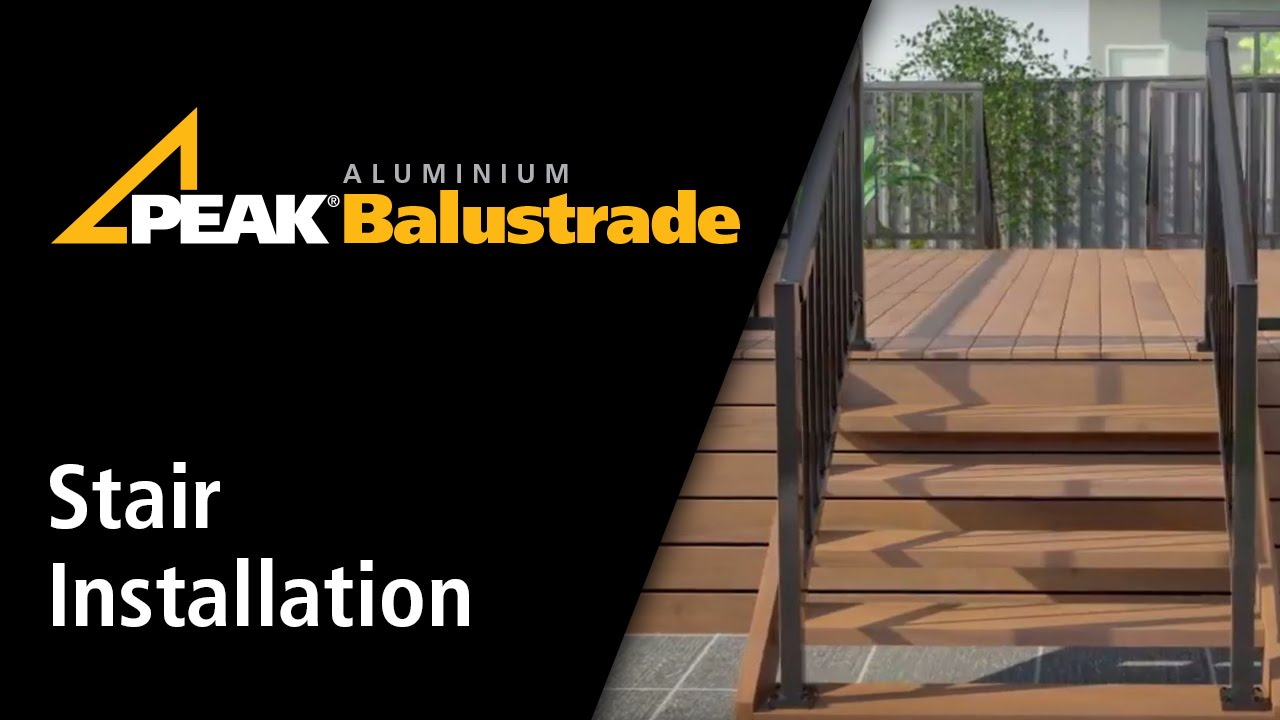 Peak Aluminium Balustrade Stair Installation