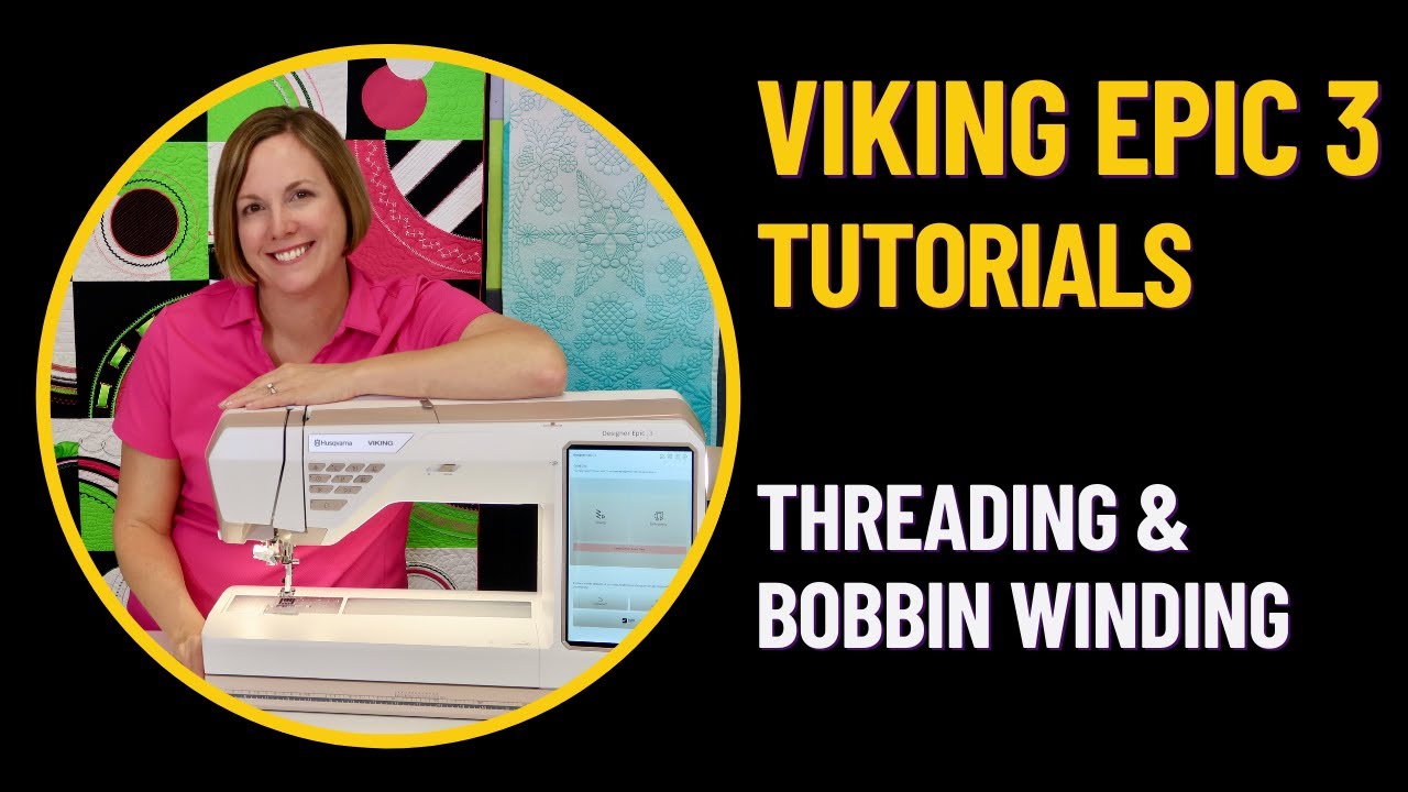 Husqvarna Viking Designer Epic 3 Threading and Winding a Bobbin